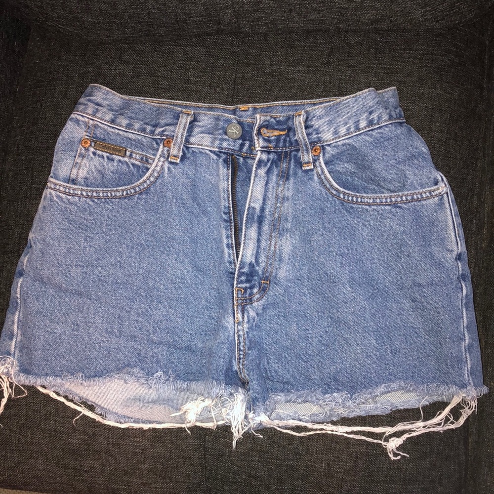 Calvin Klein cutoff denim shorts